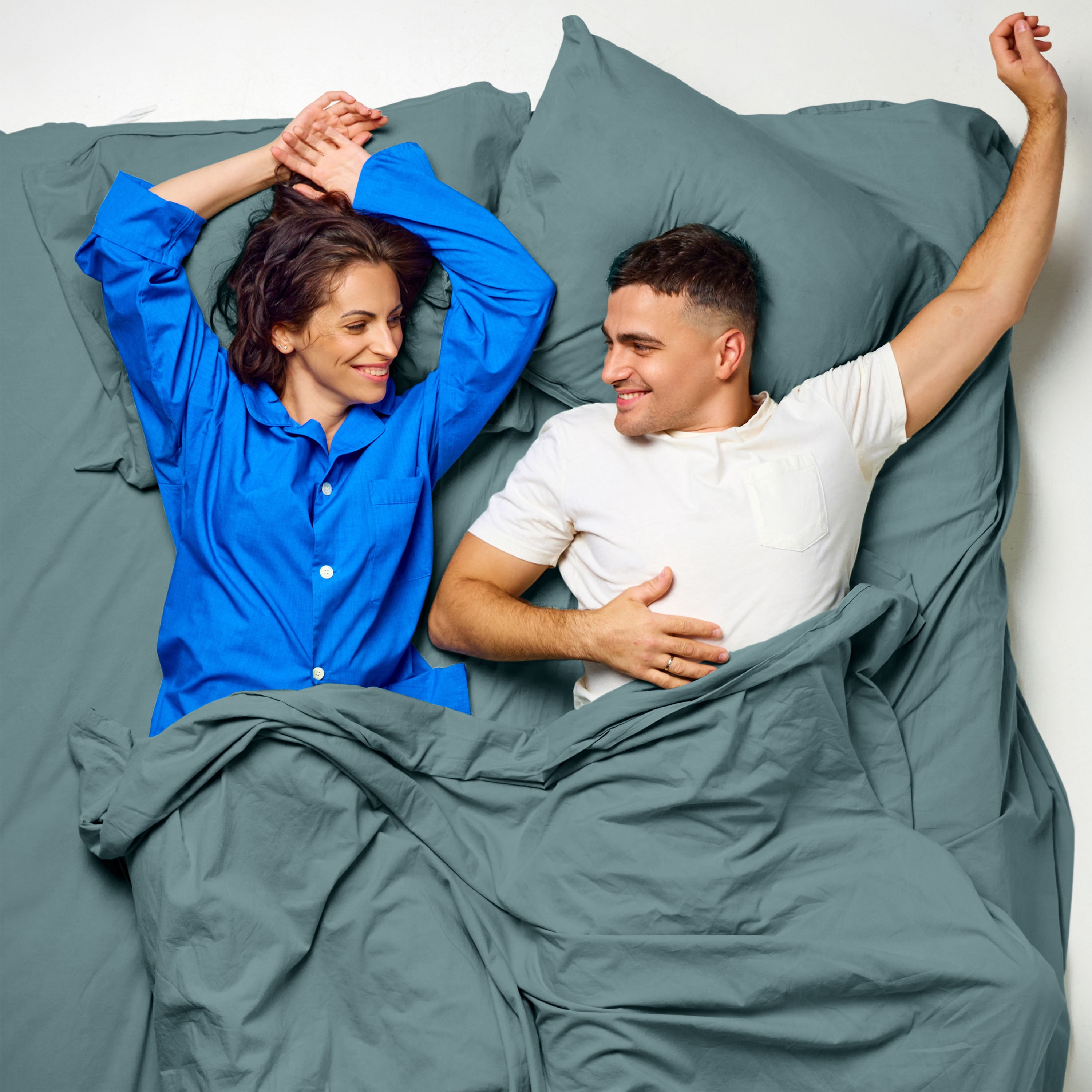 Martex Microfiber Queen Teal Artic Sheet Set