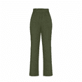 thumbnail image 6 of successthop Ribbed Lounge Sets for Women 2 Piece Solid Color Ribbed Knit V Neck Long Sleeve Shirts and Wide Leg Long Pants Casual Travel Pajamas Lounge Set Loungewear Summer Outfits, 6 of 11
