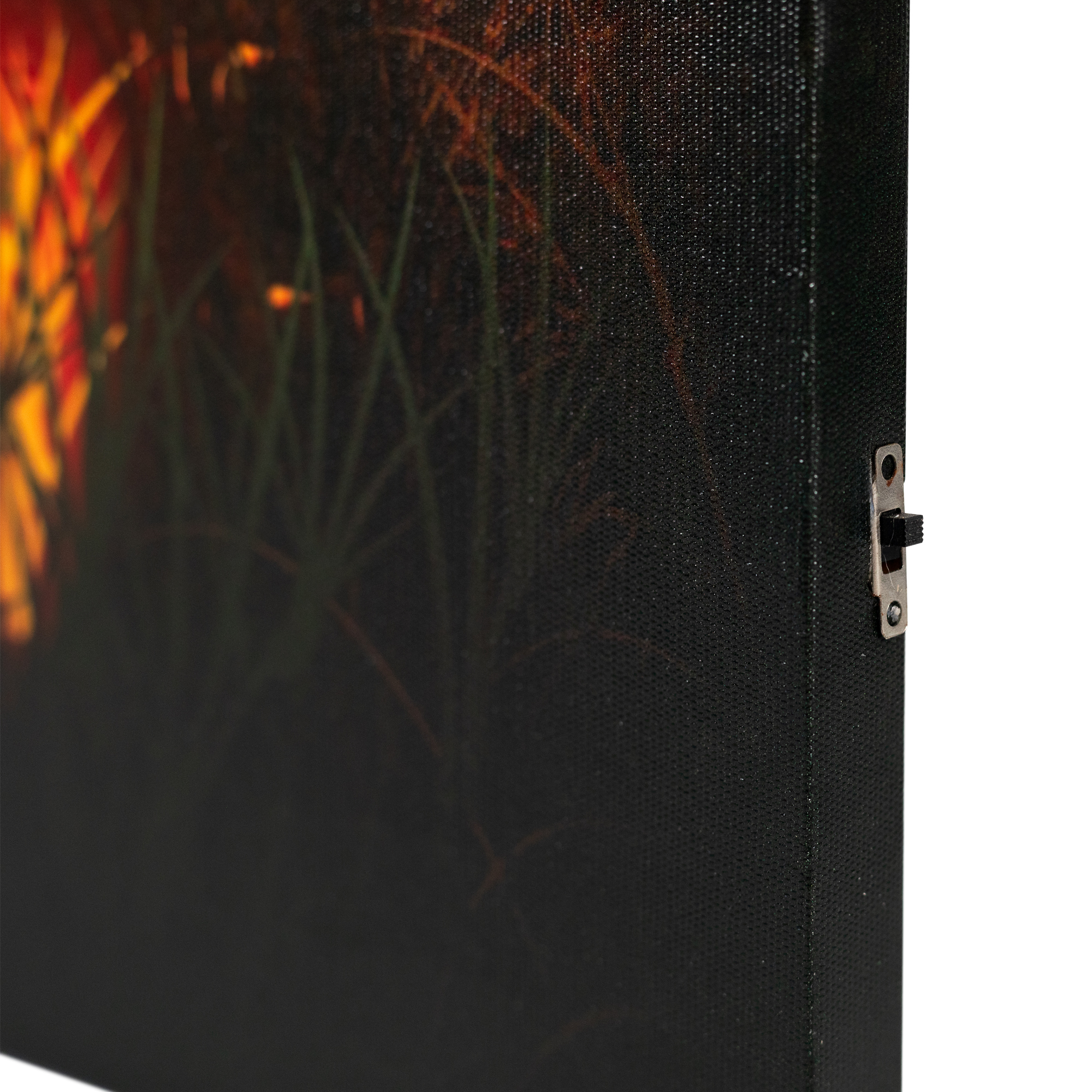 Northlight LED Lighted Jack-O-Lanterns in Cemetery Halloween Canvas Wall Art 23.5" x 15.5"