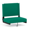 thumbnail image 2 of Emma + Oliver 500 lb. Rated Lightweight Stadium Chair with Handle & Ultra-Padded Seat, Hunter Green, 2 of 10