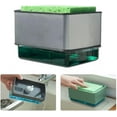 thumbnail image 4 of Dish Soap Dispenser, Countertop Kitchen Soap for Kitchen Sink Dish Washing, Manual Press Liquid Pump & Sponge Holder, Innovative Refillable Storage Container Countertop Soap Pump Dispenser Caddy, 4 of 7