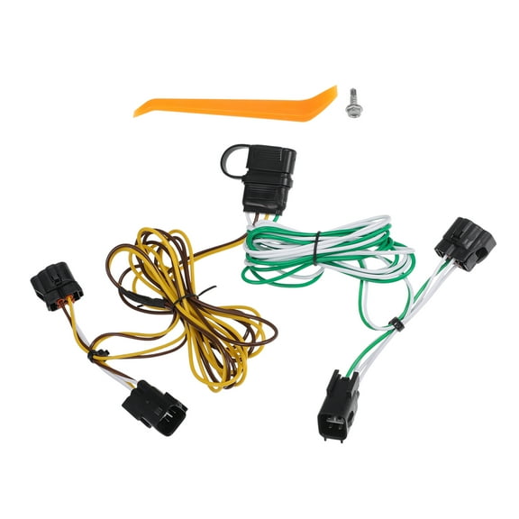 1 Set Vehicle 4-Pin Trailer Wiring Harness Kit for Dodge for Ram 1500 2500 1995-2001 Black