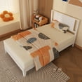 thumbnail image 6 of Ktaxon Twin Wooden Bed Frame, Platform Bed with Headboard & Slats Support, White, 6 of 9