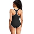 thumbnail image 3 of Beautyin Womens Training Swimwear with Front Zipper One Piece Swimsuit Athletic Racerback Bathing Suit with Pockets, 3 of 6