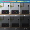 thumbnail image 4 of Despertador digital Peakeep para dormitorio junto a la cama con cargador USB, 4 of 9