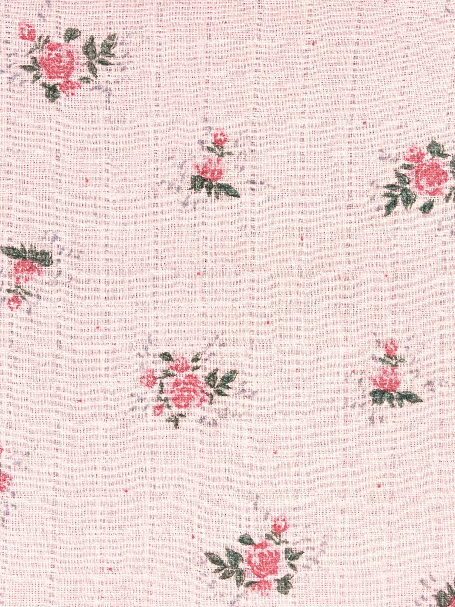Modern Moments by Gerber Baby Neutral Muslin Blanket, Roses, One Size