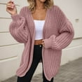thumbnail image 2 of Cardigan for Women Knit Lightweight Pink Cardigan Warm Sweaters Winter Outfits Womens Work Clothes, 2 of 5