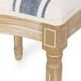 thumbnail image 4 of GDF Studio Newman French Country Fabric Dining Chairs, Set of 4, Dark Blue Stripes and Light Beige, 4 of 8