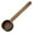 B, variant on Wooden Spoons | Black Walnut Coffee Measuring Spoon for Ground Coffee and Tea | Short and Long Wooden Tableware Measuring Instruments