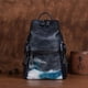 thumbnail image 4 of Mochila de piel auténtica suave para mujer, gran capacidad, para viajes al aire libre, invierno 2022, hecha a mano, de piel de vaca natural, para mujer, 4 of 5