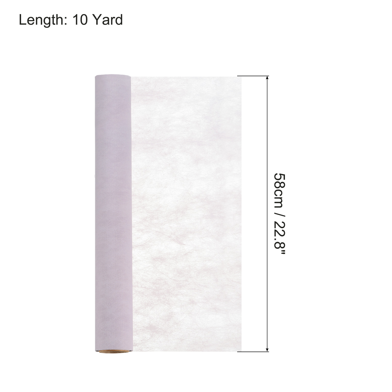 Unique Bargains 30ft Flower Wrapping Paper Bouquet Waterproof Packaging Cotton Purple