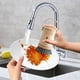 thumbnail image 5 of Cepillo para ollas dispensador de líquidos de cocina | Limpiador de botón de presión | Cepillo de fregar multifuncional para lavar platos encimeras de dormitorios | Cerdas duraderas | Recargable, 5 of 7