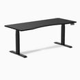 thumbnail image 1 of Desky Alpha Dual Sit Stand Gaming Desk - Ergo Edge / 70.9" x 29.5" / Matte Black, 1 of 10