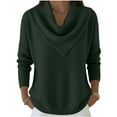 thumbnail image 2 of Yigetop Chandail à Col Roulé pour Femmes, Chandail à Col Roulé Surdimensionné pour Femmes, Mode Automne Hiver, Chandail à Manches Longues Tendance à Col Roulé pour Femmes, Chandails d'Hiver pour Femmes Vert G, 2 of 5