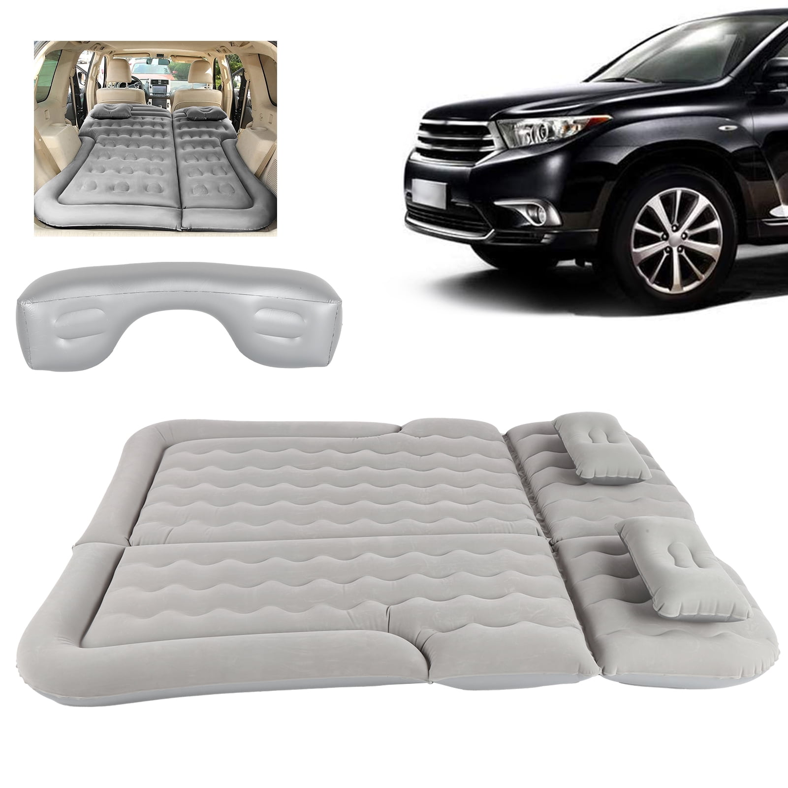 Dioche Inflatable Car Air Mattress with Pillows and Air Pump (Portable