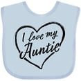 thumbnail image 3 of Inktastic I Love My Auntie in Black Chalk Heart Boys or Girls Baby Bib, 3 of 4