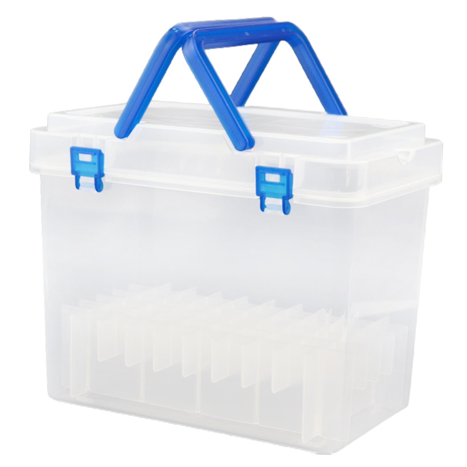 Marker Pen Carrying Case Marker Holder Transparent Multifunctional Marker Pen Organizer Case Pencil Organizer Handheld Box Brush Pen Case 48 Slot