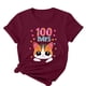 thumbnail image 4 of Camisetas de Cuello de Tripulación de Manga Corta para Mujeres Carta Impresa Camiseta 95% Poliéster 5% Spandex, Manga Corta Cuello Redondo Top Casual para Diario, 4 of 5