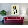thumbnail image 3 of Epic Graffiti 'Boston Terrier and Crown' by Fab Funky, Canvas Wall Art, 40"x54", 3 of 3