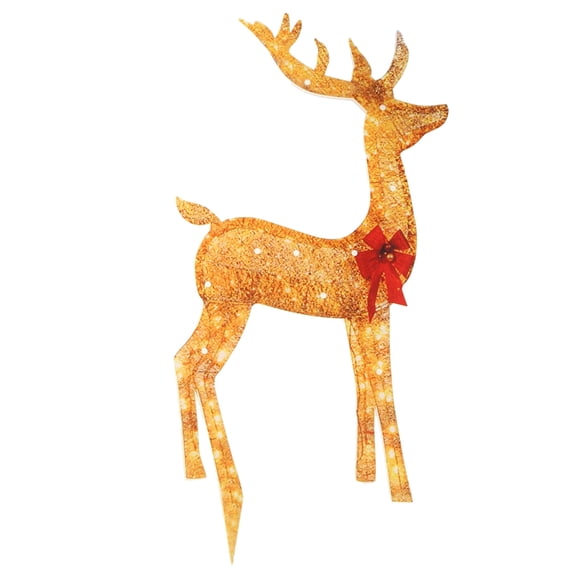 Christmas Garden Decor LED Light up Reindeer Statues Acrylic Christmas Reindeer Light for Outdoor