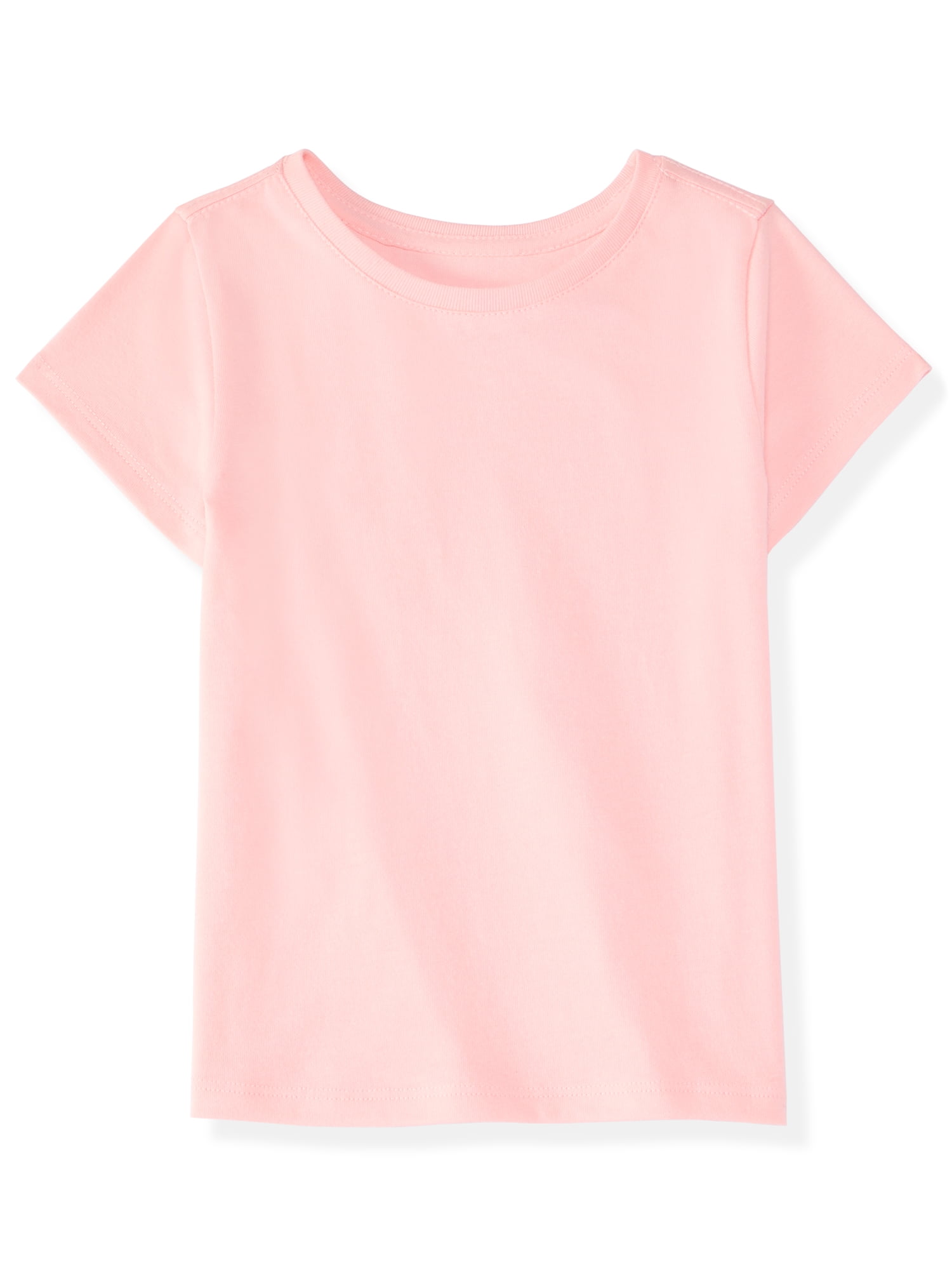 Garanimals Newborn, Baby & Toddler Girl Cotton Short-Sleeve Solid T-Shirts, 3-Pack, Sizes 0-6T
