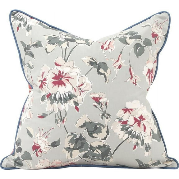 HOWARD ELLIOTT MIRADOR MORN OCEAN Pillow Throw 20x20 Light Gray Rayon Linen