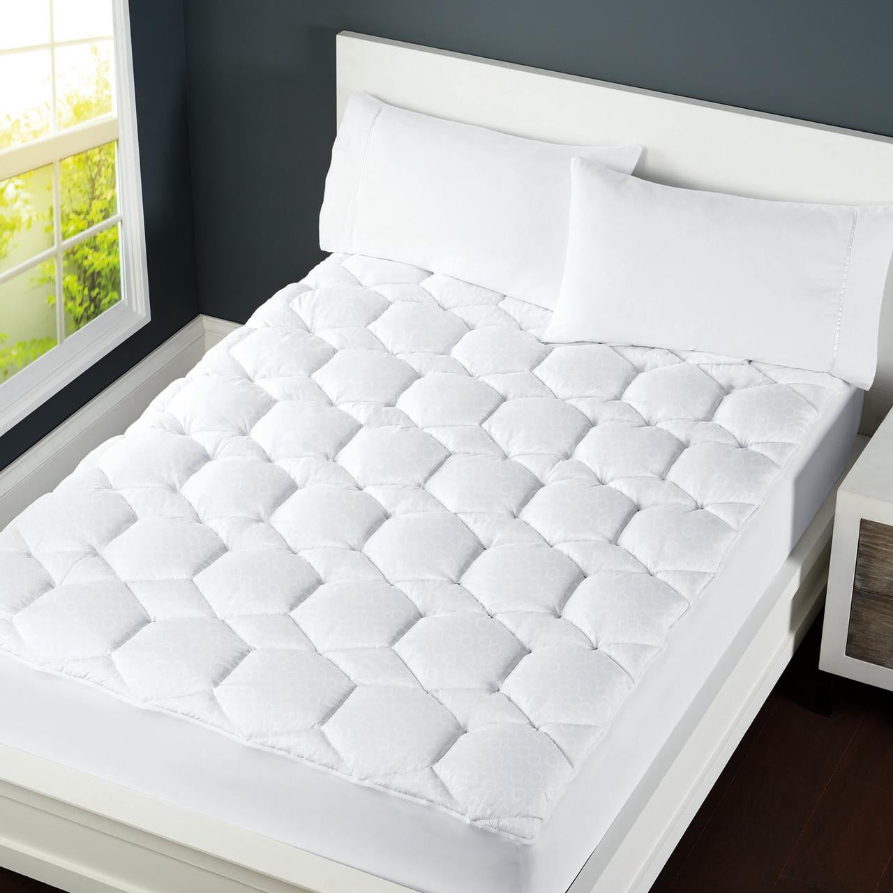 Sleepcharge Powered By Nanobionic Performance Mattress Pad Queen Walmart Com Walmart Com