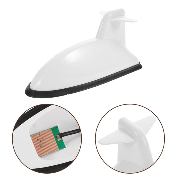 POPETPOP Universal White Plastic Automotive Antenna Base Cover Replacement for Enhanced Signal Reception