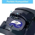 thumbnail image 3 of 10x XemaX label tape replacement for Dymo LetraTag 12mm x 4m, plastic tape for LT-100H 100T XR 2000 200B, 3 of 4