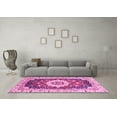 thumbnail image 3 of Ahgly Company Indoor Square Abstract Pink Modern Area Rugs, 6' Square, 3 of 4