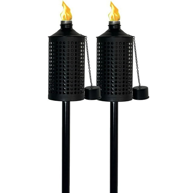 Better Homes & Gardens Torch Set | 2-Pack | Metal | Fiberglass Wick | Outdoor Use Only