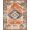 Orange Gray, Pattern 2, variant on ODIKA Watercolor Boho Aztec Bands Distressed Motifs Geometric Diamonds Pet Friendly & Kids Safe Play for Playroom, Bedroom, Reading Nook