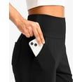 thumbnail image 4 of Women's Bermuda Shorts with Pockets High Waisted Knee Length Casual Athletic Walking Workout Lounge Shorts, 4 of 6