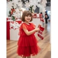 thumbnail image 5 of Arshiner Girls Tulle Dress Toddler Layered Tutu Dresses Rainbow Sequin Summer Party Birthday Wedding Cake Dress Photo Shoot, 5 of 6