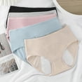 thumbnail image 4 of Uccdo 8-16T Teen Girls Cotton Underwear Hipster Briefs Undies Period Panties for Teenager Big Girls Pack of 5, 4 of 7