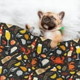 thumbnail image 3 of Pofeuu Seafood And Drinks Print Puppy Blanket,Dog Blankets,Pet Blanket Cozy Cat Blankets for Indoor Cats, Fuzzy Pet Blanket for Kitten Doggy Dog Blankets-Medium, 3 of 8