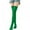 Green, variant on Baywell Women Striped Over Knee Socks Thigh High Stockings for Halloween Christmas