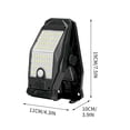 thumbnail image 3 of Solar Clip Sensor Light, Smart Motion Sensor Solar Clip Light, 3-Mode No-Drill Wall Lamp, Decorative Security Fixture for Yard Gate Garage Patio, 3 of 6