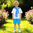 thumbnail image 2 of Cheerleader Outfit for Boys Stage Show Graduation T-Shirt Casual Shorts Sets Kids Ceremony Party Gift Party Dress up 10-11 Years, 2 of 6