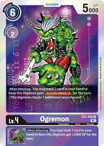 Digimon Classic Collection Rare Ogremon EX1-059