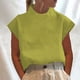 thumbnail image 2 of Ropa para mujer,Camiseta sin mangas de mezcla de lino para mujer, informal, de cuello redondo, color liso, tejido transpirable, para uso diario, sopatenor, 2 of 8