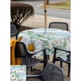 thumbnail image 5 of Outdoor Tablecloth with Umbrella Hole for Patio/Picnic/Party/Camping, Daisy Spring Floral Waterproof Table Cloth Square Cover Washable, Eucalyptus Leaves Watercolor Wooden (54"x 54"), 5 of 8