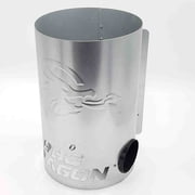 BBQ Dragon Extra Large Chimney of Insanity Charcoal Starter - The Fastest and Easiest Charcoal Chimney Starter for BBQ Grills (X-Large)