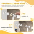 thumbnail image 5 of PawHut 59" Extra Tall Pet Gate for Cats, 30"-41" Dog Gate with Cat Door, 1.4" Narrow Gap, 2.8" and 5.5" Extension, for Doorway, Hallway, Stairway, 5 of 9