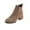 Khaki, variant on jsaierl Womens Fall Ankle Boots Pointed Toe Suede Booties Chunky Heel Knit Elastic Fall Winter Dressy Booties Slip on Western Dress Shoes