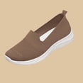 thumbnail image 6 of FRSASU Loafers for Women Comfort Slip On Walking Shoes Knit Dressy Comfortable Business Casual Work Flats Brown, 6 of 7