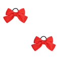 thumbnail image 4 of Bandeau Grand pour Cheveux, Pince à Ressort, Nœud Réglable, Multicolore, Sans Accroc, Porte-Queue, Épingles à Cheveux, Chouchous pour Filles, Orange, 2Ensemble, 4 of 6
