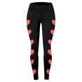 thumbnail image 5 of Valentines Leggings Women High Waisted Love Heart Graphic Stretchy Workout Tight Pants Trendy Soft Comfy Slim Leg Sports Running Yoga Pants, 5 of 5