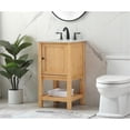 thumbnail image 2 of 19 inch single bathroom vanity in natural wood, 2 of 8