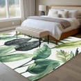 thumbnail image 5 of Rectangle Area Rug 5x8ft,Summer Green Tropical Palm Leaves Washable Carpet Non-Slip Runner Accent Rugs Indoor Floor Mat for Bedroom Living Room Decor,Watercolor Plant, 5 of 9